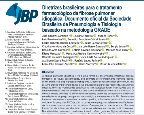 DIRETRIZES BRASILEIRAS PARA A FIBROSE PULMONAR IDIOP�TICA-2020: FA�A O DOWNLOAD